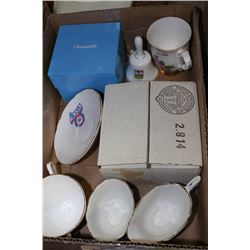 BOX OF ASST ALBERTA, CANADA & EDMONTON CHINA/GLASS