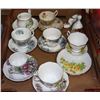 Image 1 : TRAY OF ASST ROYAL ALBERT CHINA TEA CUPS & SAUCERS