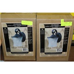 SET OF 2 COLONNADE OUTDOOR HOUSE LIGHTS