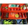 Image 1 : GREY TACKLE BOX W/FISHING GEAR
