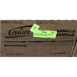 CASE OF VANILLA ENSURE MEAL REPLACEMENT DRINK