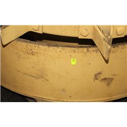 LARGE YELLOW METAL FIRE PIT