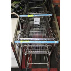 PAIR OF MINI SHOPPING CARTS