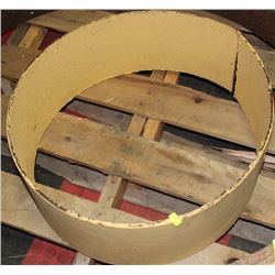 SMALL YELLOW METAL FIRE PIT