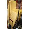 Image 1 : 10 YELLOW & 1 RED PLASTIC STACKING CHAIRS