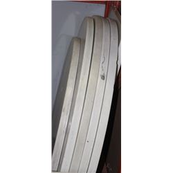 3 TABLE BASES SOLD WITH 5 ROUND TABLE TOPS