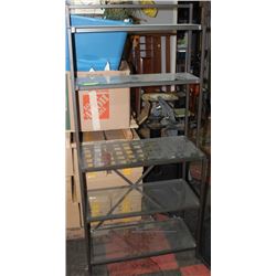 GLASS & METAL 5 TIER SHELF