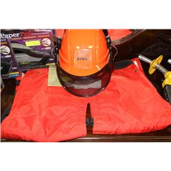 STIHL CHAINSAW HELMET AND CUTTER'S CHAPS