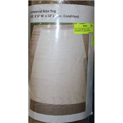 TWO-TONE BROWN LARGE COMMERICAL AREA RUG 6 FT