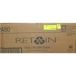 CASE OF 48 ROLLS OF 2-PLY BATH TISSUE