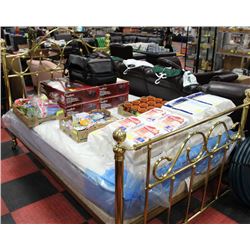 BRASS QUEEN SIZED BED FRAME