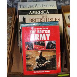 FLAT OF HARD COVER BOOKS