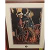 Image 1 : FRAMED DUCKS UNLIMITED PRINT "BOND FIRE"