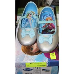DISNEY'S FROZEN BALLERINA SHOES ON CHOICE: SIZE 10