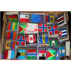 FLAT OF ASSORTED COUNTRY FLAG STICKERS