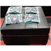 Image 4 : NEW BLACK LEATHERETTE SECTIONAL WITH OTTOMAN