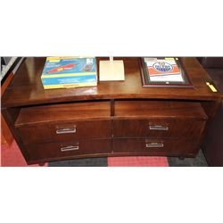 WOOD STAND WITH 4 DRAWERS