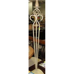 LARGE 4' DECORATIVE CANDLE HOLDER WITH CANDLE