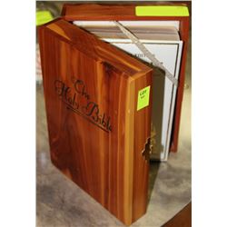 MEMORIAL EDITION BIBLE IN WOOD CASE