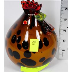 ART GLASS ROOSTER