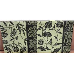 PAIR OF UNFRAMED FLORAL CANVAS PRINTS