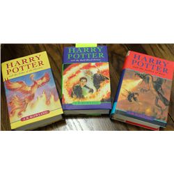 THREE HARRY POTTER BOOKS