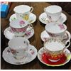 Image 1 : 6 ENGLISH BONE CHINA CUP & SAUCERS
