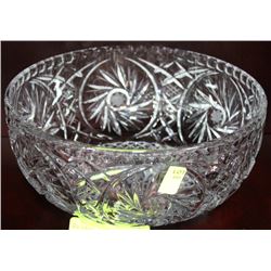 PINWHEEL CRYSTAL FOOTED BOWL
