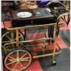 Image 1 : DECORATIVE BRASS & GLASS TEA TROLLEY