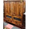 Image 1 : RUSTIC-LOOK TV ARMOIRE