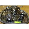 Image 1 : SILVER TEA SERVICE WITH FOOTED TRAY