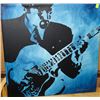 Image 1 : SIGNED  JAZZ BLACK & BLUE OIL ON CANVAS