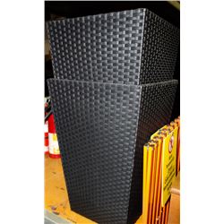 PAIR OF SHOWHOME WICKER PLANT HOLDERS