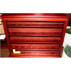 CHERRY WOOD GOLF BALL DISPLAY RACK