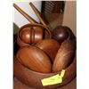 Image 1 : WOODEN SALAD SET