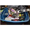 Image 1 : LARGE TOTE OF ASSORTED TOOLS