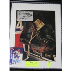 JEAN BELIVEAU FRAMED AUTOGRAPH - GUARANTEED