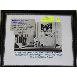 HOWARD HESSMAN FRAMED AUTOGRAPH - GUARANTEED