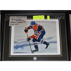 LEON DRAISAITL FRAMED AUTOGRAPH - GUARANTEED