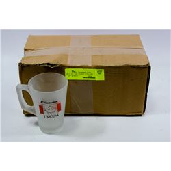 BOX OF 6 FROSTED EDMONTON GLASSES