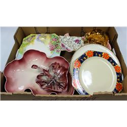FLAT OF CHINA PLATES ETC.