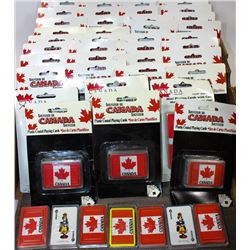 FLAT OF MINI CANADA PLAYING CARDS