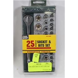 TOOL SHOP 25PC SOCKET & BIT SET