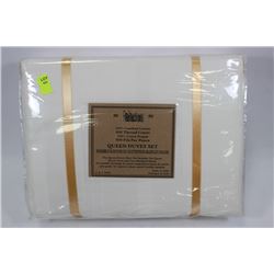 600 THREAD COUNT QUEEN DUVET SET