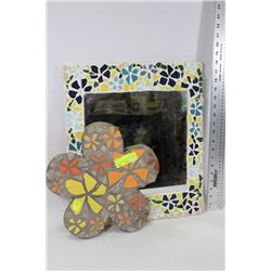 ORANGE AND YELLOW MOSIAC TILE & MOSAIC TILE MIRROR