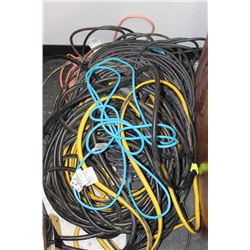 LOT OF EXTENSION CORDS
