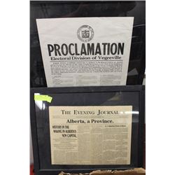 1948 ELECTION POSTER & 1905 NEWS ARTICLE OF