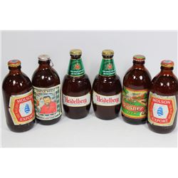 BOX OF VINTAGE BEER BOTTLES - CONTENTS INCLUDED!!