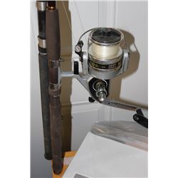 SET OF 2 FISHING RODS AND REELS