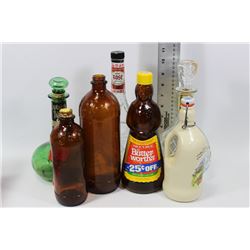 BOX OF COLLECTIBLE VINTAGE BOTTLES